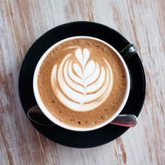 hot mocha on the table