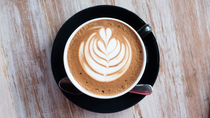 hot mocha on the table