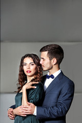 Elegant couple, outdoor