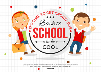 Back to school background for online learning, education, training.