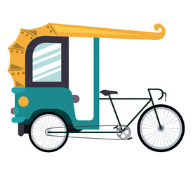 Fototapeta na wymiar rickshaw india isolated icon design, vector illustration graphic 