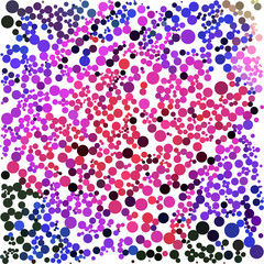 Pink blue black dot on white business background