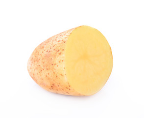 potato on white background