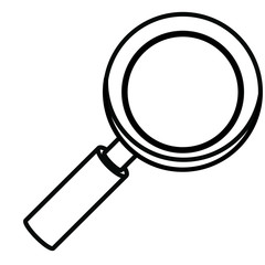 magnifying glass isolated icon design, vector illustration  graphic