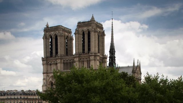 The notre dame cathedral in paris