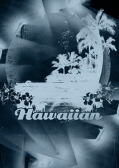 beauty grunge and vintage hawaiian beach scene