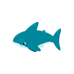Vector cartoon - Hammerhead Shark  (Sphyrnidae)