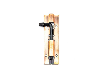 bolt the door on white background