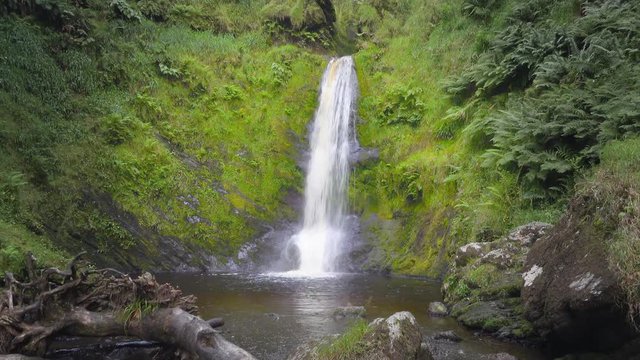 Pistyll Ryder waterfall - Oswestry, Wales, United Kingdom: August 2016