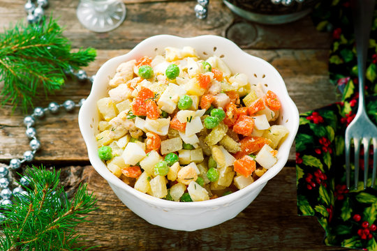 Salade Olivier, Russian salad