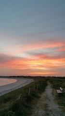 Fototapeta premium Sunset along the Atlantic coastline