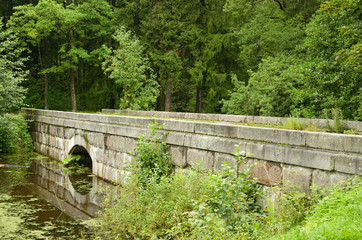 Fototapeta premium The bridge is built of stone.