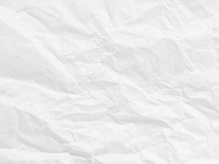 Art paper texture. Unique crumpled white paper sheet for background.