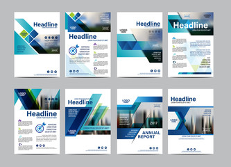Brochure flyer annual report leaflet mock up template layout design. - obrazy, fototapety, plakaty