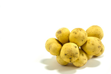 Wollongong delicious fruit on a white background.