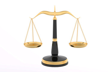 3D rendering of Law scales