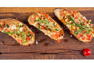 bruschetta with vegetable
