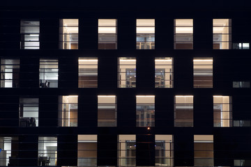 window of the  office building