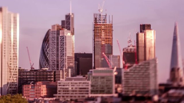 Abstract and highlighted skyline of london