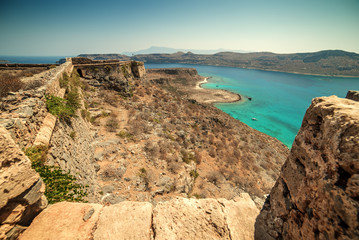 Crete, Greece: Venetian fort in Gramvousa island