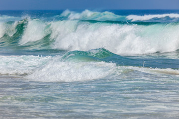 Big Stormy Ocean Waves Background
