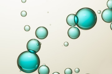 Blue air bubbles
