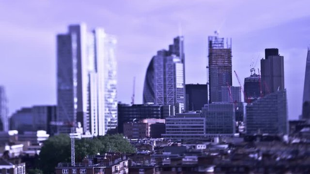 Abstract and highlighted skyline of london