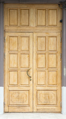 Old wooden door
