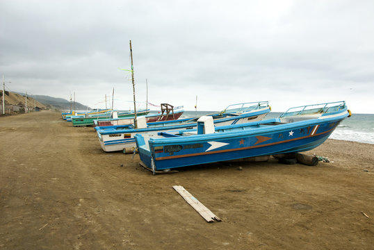 View Of A Beach In Manta - Ecuador