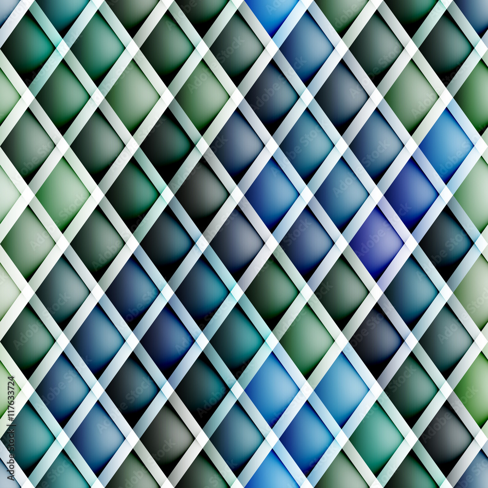 Poster abstract seamless rhombus pattern.