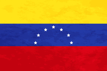True proportions Venezuela flag with texture