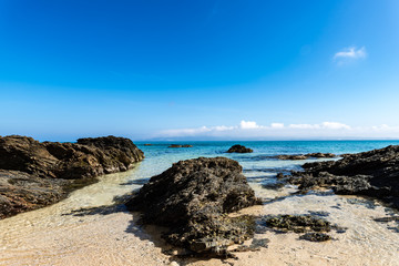Fototapeta na wymiar Coast, shore, landscape, seascape. Okinawa, Japan, Asia.