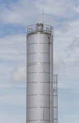 Stainless Steel Silo of reserve water for use in industrial fact