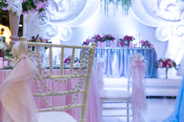 Many bouquets on the table