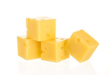 Cheese isolated on white