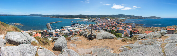Panorama Playas en Muxia (Mugía)  Da  LA CRUZ Pedra da Garza Galicien (Galicia) Spanien