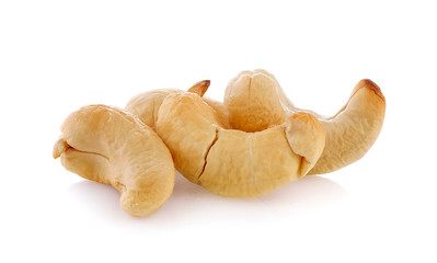 cashew nut on white background