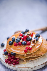 healthy brunch with summer fruits