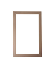 Fototapeta premium Old wooden frame isolated.