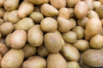 Background with fresh potato