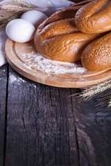 Freshly baked  bread in assortment