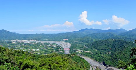 Panoramic View of Southern Taiwan