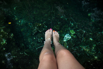 Natural fish spa therapy
