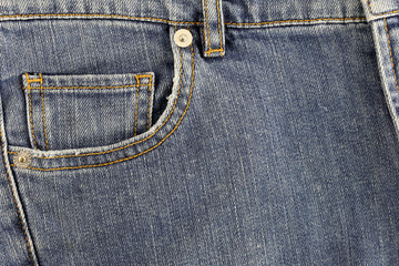 Front pocket of jeans.