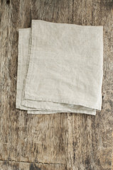 linen serviette on a table