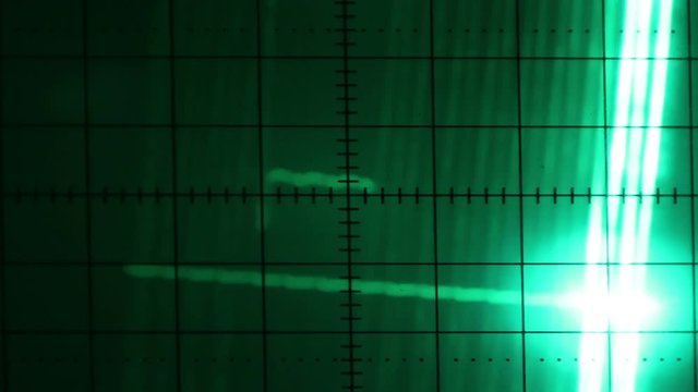 graphics from the screen of an oscilloscope