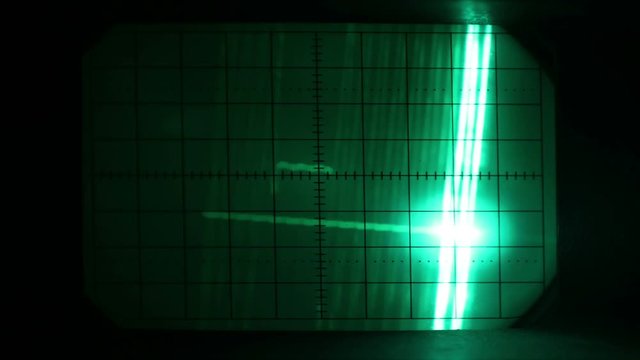 graphics from the screen of an oscilloscope