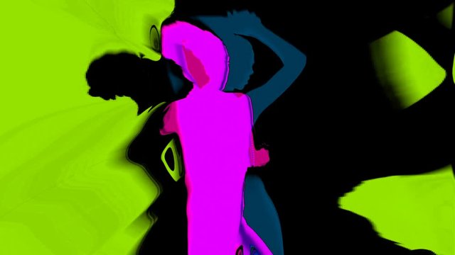 sexy dancer shadow silhouette abstract