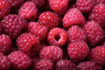Ripe raspberry background