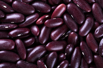 Raw red beans background